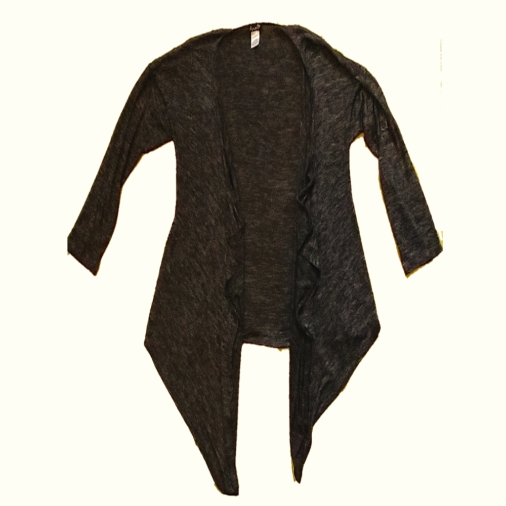 Long flowy cardigan - dark grey